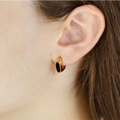 Enamel Stud Earrings