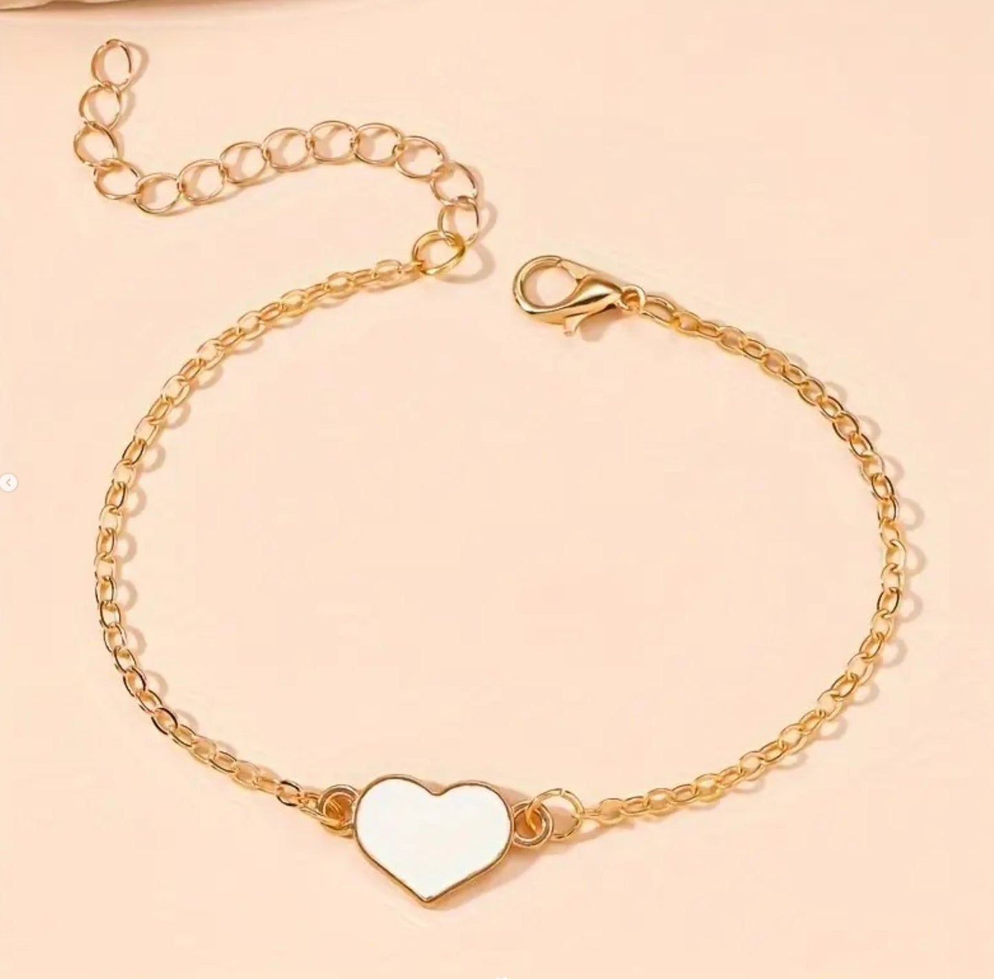 White Heart Gold - Bracelet