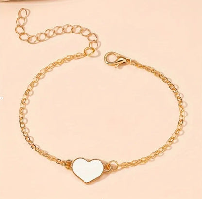 White Heart Gold - Bracelet